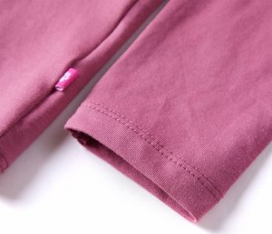 vidaXL Koszulka dziecięca z długimi rękawami, malinowa, 104 5