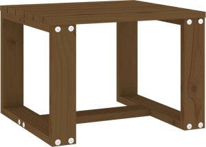 vidaXL Stolik ogrodowy, miodowy, 40x38x28,5 cm, lite drewno sosnowe 2