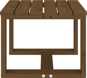 vidaXL Stolik ogrodowy, miodowy, 40x38x28,5 cm, lite drewno sosnowe 4