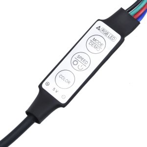 vidaXL Szafka nocna z LED, kolor dąb sonoma 12