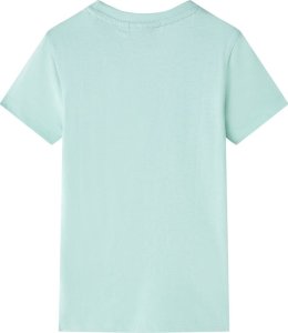 vidaXL Koszulka dziecięca z krótkimi rękawami, jasnomiętowa, 104 2