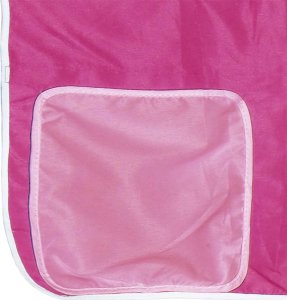 vidaXL Dziecięce łóżko na antresoli, z tunelem, różowe, 80x200 cm 11