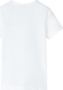 vidaXL Koszulka dziecięca, ecru, 128 2