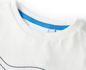 vidaXL Koszulka dziecięca, ecru, 128 3