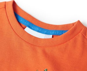 vidaXL Koszulka dziecięca, jaskrawy pomarańcz, 140 3