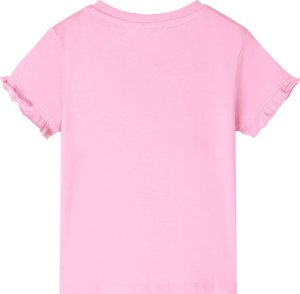 vidaXL Koszulka dziecięca z krótkimi rękawami, jaskrawy róż, 140 2