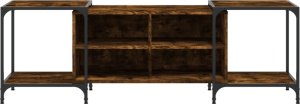 vidaXL Szafka pod telewizor, przydymiony dąb, 153x37x50 cm 4