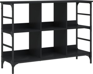 vidaXL Szafka, czarna, 102x32x73,5 cm, materiał drewnopochodny 2