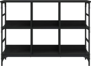 vidaXL Szafka, czarna, 102x32x73,5 cm, materiał drewnopochodny 4