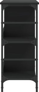 vidaXL Szafka, czarna, 102x32x73,5 cm, materiał drewnopochodny 5