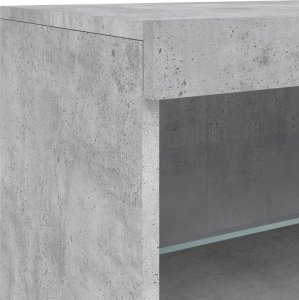 vidaXL Szafka z oświetleniem LED, szarość betonu, 142,5x37x67 cm 12