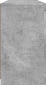 vidaXL Szafka z oświetleniem LED, szarość betonu, 142,5x37x67 cm 7