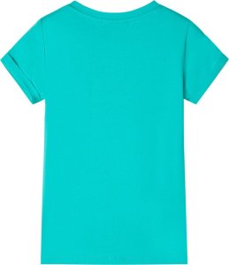 vidaXL Koszulka dziecięca z krótkimi rękawami, miętowa, 140 2