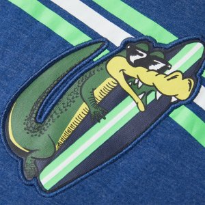 vidaXL Koszulka dziecięca, ciemnoniebieski melanż, 128 4