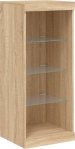 vidaXL Szafka z oświetleniem LED, dąb sonoma, 162x37x100 cm 9