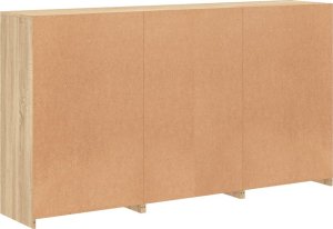 vidaXL Szafka z oświetleniem LED, dąb sonoma, 181,5x37x100 cm 8