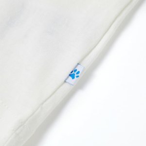 vidaXL Koszulka dziecięca z krótkimi rękawami, ecru, 128 5