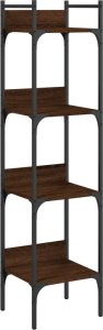 vidaXL 4-poziomowy regał na książki, brązowy dąb, 35x30x138,5 cm 2