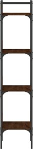 vidaXL 4-poziomowy regał na książki, brązowy dąb, 35x30x138,5 cm 6