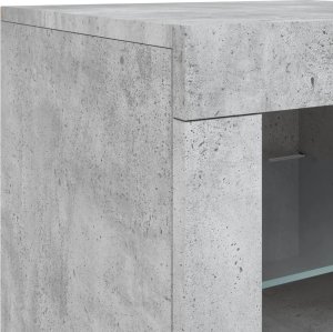 vidaXL Szafka z oświetleniem LED, szarość betonu, 163x37x67 cm 11