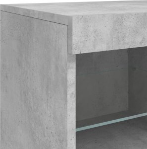 vidaXL Szafka z oświetleniem LED, szarość betonu, 163x37x67 cm 12