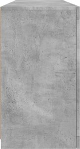 vidaXL Szafka z oświetleniem LED, szarość betonu, 163x37x67 cm 7