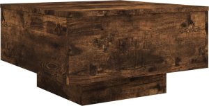 vidaXL Stolik kawowy z LED, przydymiony dąb, 55x55x31 cm 3