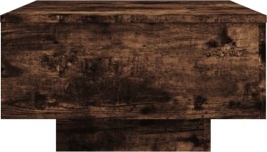 vidaXL Stolik kawowy z LED, przydymiony dąb, 55x55x31 cm 7