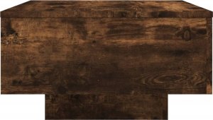 vidaXL Stolik kawowy z LED, przydymiony dąb, 55x55x31 cm 8