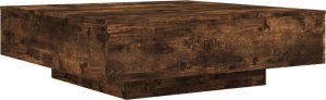 vidaXL Stolik kawowy, przydymiony dąb, 100x100x31 cm 7