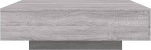 vidaXL Stolik kawowy, szary dąb sonoma, 100x100x31 cm 6