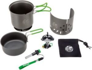 Optimus Zestaw Palnik i naczynia Electra FE Cook System czarno-zielone (8019748) 2