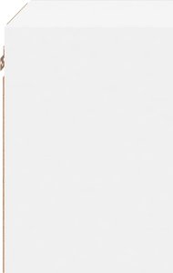 vidaXL Szafka nocna z oświetleniem LED, ścienna, biała 8