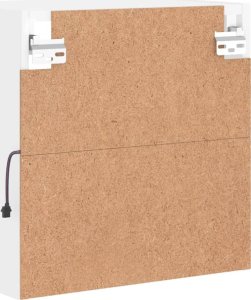 vidaXL Szafka nocna z oświetleniem LED, ścienna, biała 9