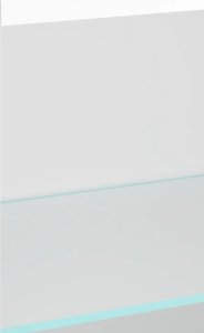 vidaXL Szafka nocna z oświetleniem LED, ścienna, biała 10