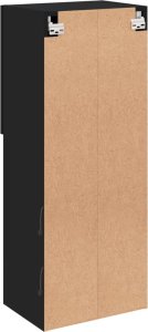 vidaXL Szafka TV z LED, czarna, 40,5x30x102 cm 11