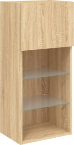 vidaXL Szafka TV z LED, dąb sonoma, 40,5x30x90 cm 7