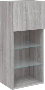 vidaXL Szafka TV z LED, szary dąb sonoma, 40,5x30x90 cm 7