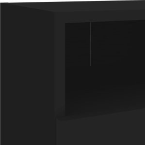 vidaXL Ścienne szafki TV, 2 szt., czarne, 40x30x30 cm 11