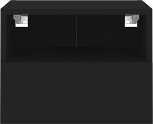 vidaXL Ścienne szafki TV, 2 szt., czarne, 40x30x30 cm 8