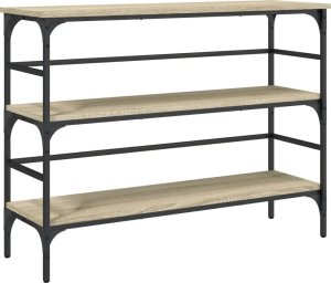 vidaXL Stolik konsolowy, dąb sonoma, 100x32x75 cm 2