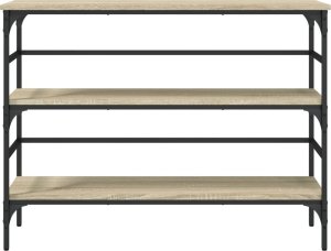 vidaXL Stolik konsolowy, dąb sonoma, 100x32x75 cm 5