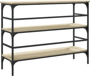 vidaXL Stolik konsolowy, dąb sonoma, 100x32x75 cm 7