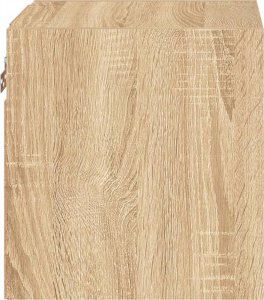 vidaXL Ścienne szafki TV z LED, 2 szt., dąb sonoma, 30x28,5x30 cm 10