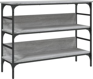 vidaXL Stolik konsolowy, szary dąb sonoma, 100x32x75 cm 2
