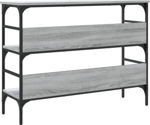 vidaXL Stolik konsolowy, szary dąb sonoma, 100x32x75 cm 7