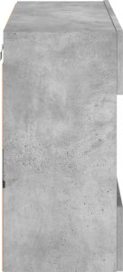 vidaXL Ścienna szafka TV z LED, szarość betonu, 78,5x30x60,5 cm 9