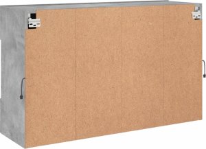 vidaXL Ścienna szafka TV z LED, szarość betonu, 98,5x30x60,5 cm 10