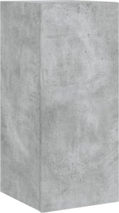 vidaXL Ścienna szafka TV z LED, szarość betonu, 30,5x35x70 cm 3