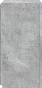 vidaXL Ścienna szafka TV z LED, szarość betonu, 30,5x35x70 cm 10